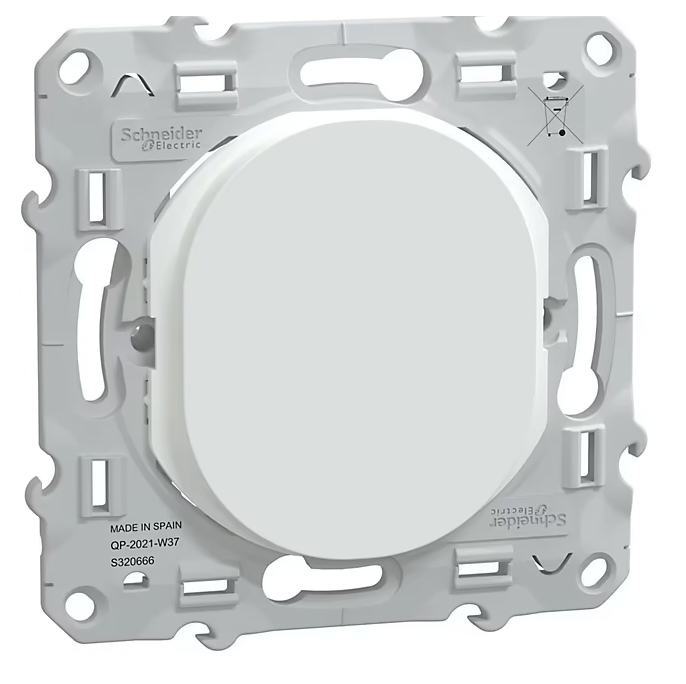Obturateur Schneider Electric Ovalis blanc