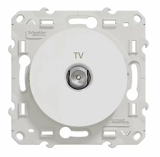 Mécanisme prise TV Schneider Electric Odace blanc