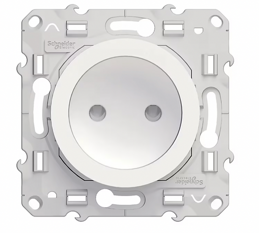 Mécanisme prise sans terre Schneider Electric Odace blanc