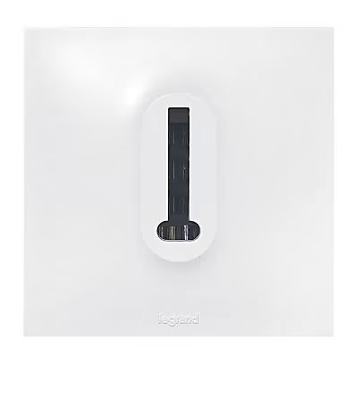 Prise de téléphone Legrand Neptune plastique blanc mat