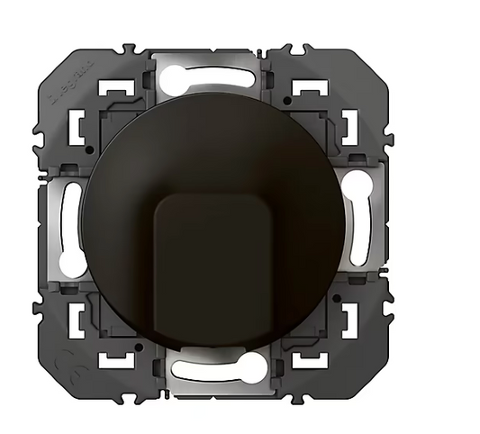 Prise sortie de câble Legrand Dooxie noir carrée