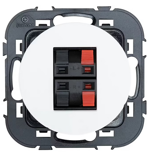 Prise haut-parleur Jacobsen Espen blanc à composer