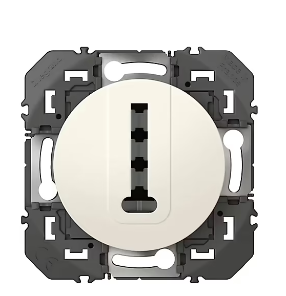 Prise téléphone Legrand Dooxie blanc carrée