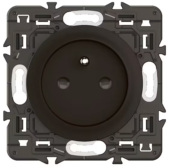 Prise 2 pôle avec terre Legrand Céliane noir