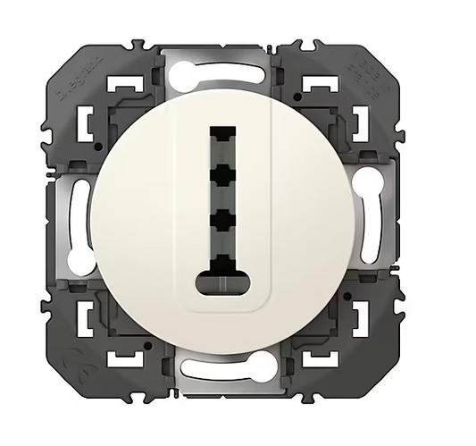 Prise téléphone Legrand Dooxie blanc carrée