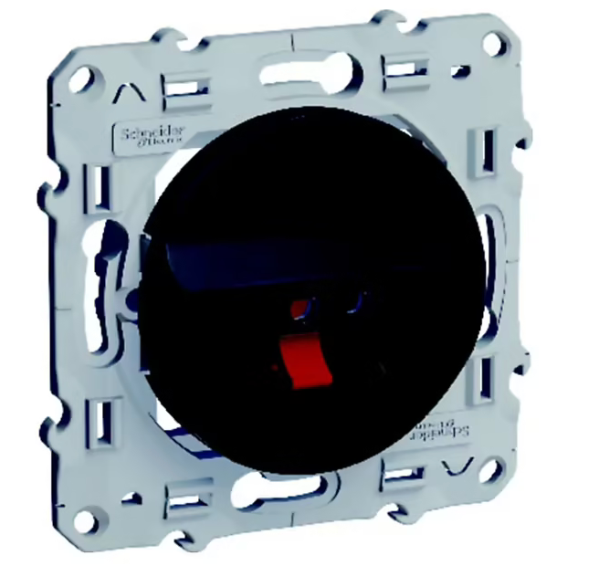 Mécanisme prise haut-parleur Schneider Electric Odace anthracite