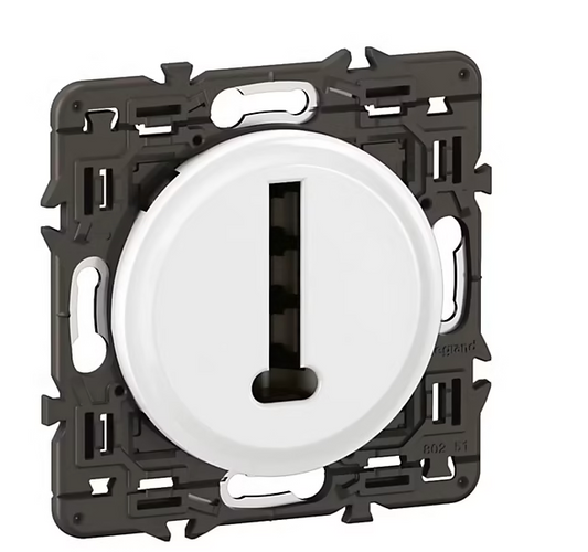 Prise téléphone Legrand Céliane blanc