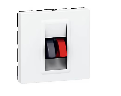 Prise haut-parleur simple 2 modules Legrand Mosaïc