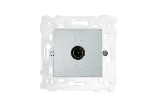 Mécanisme de prise TV Colours Kalya métallisé