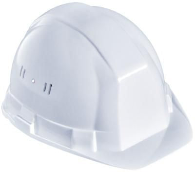 OCEANIC white construction helmet with vents, size 53 to 61 cm