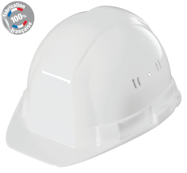 OCEANIC white construction helmet with vents, size 53 to 61 cm