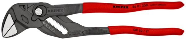 Grey altramentized pliers wrench with plastic sheath 250 mm