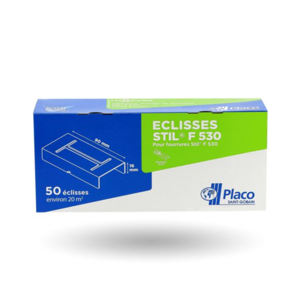 Eclisse NF PLACO STIL F 530 gris 50 pces