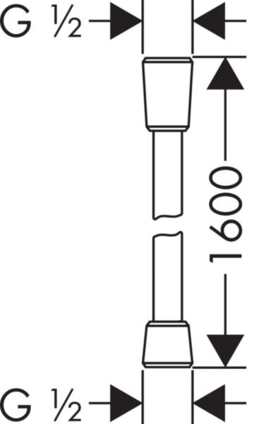 Flexible de douche ISIFLEX L. 160 cm chromé