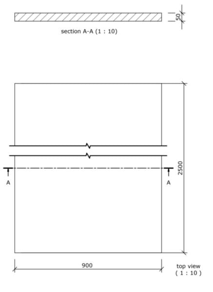 WEDI PN CONST 250X90 EPAISSEUR 50MM