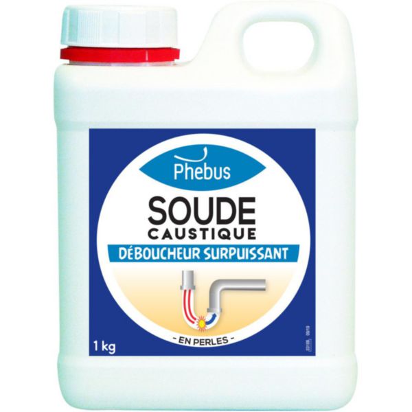 Caustic soda for unblocking sinks and washbasins 1kg can