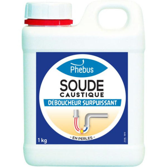 Caustic soda for unblocking sinks and washbasins 1kg can