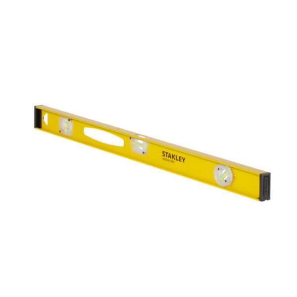 Yellow and black I-BEAM level with 3 vials L. 180 x 80 cm