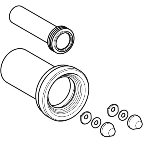 Connection sleeve kit for support frame L. 185 x Ø. 45 and Ø. 90 mm