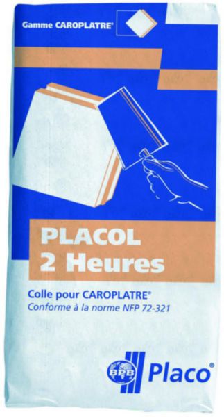 Colle en poudre à carreaux de plâtre PLACOL 2 heures 25 kg