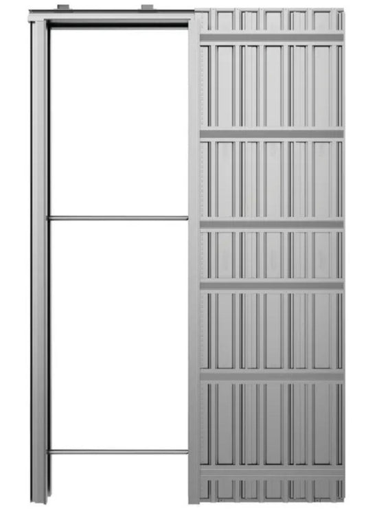 Frame for BASE pocket door h. 203 x l. 60 cm + white pre-painted trim kit