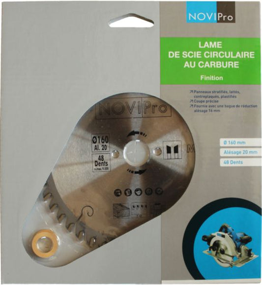 Circular saw blade ø 160 mm bore 20 mm number of teeth 48