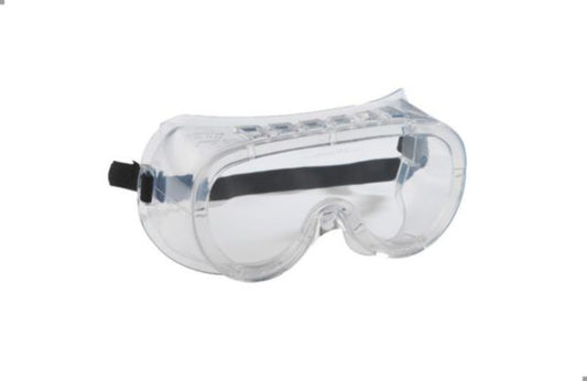 Panoramic PVC goggles with 2 anti-dust vents against chemical splashes