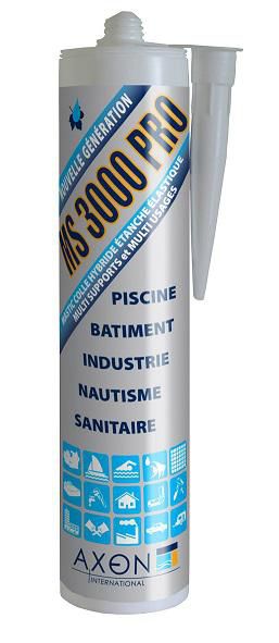 MS 3000 CLEAR white hybrid waterproof multi-purpose adhesive sealant 290 ml