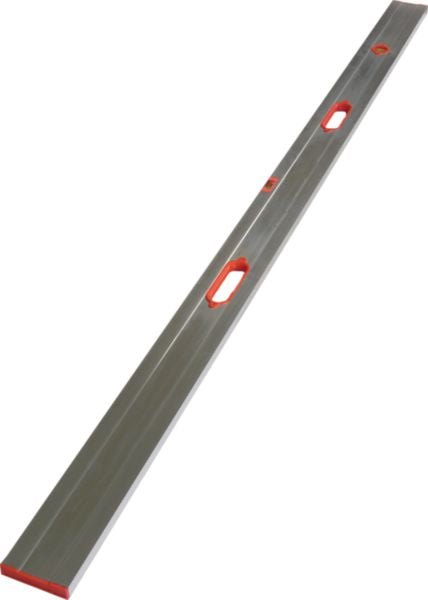 Aluminium level ruler with two vials L. 2000 x W. 100 x H. 18 mm