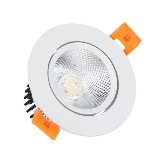 Downlight orientable extra plat à encastrer LED 7W 630lm 4000K Dimmable