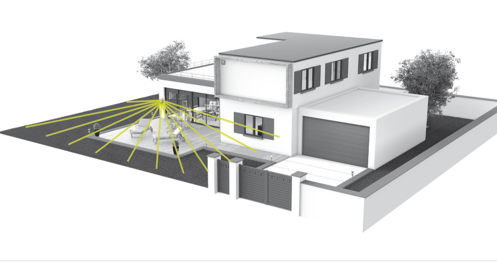 Détecteur extérieur compatible animaux DIAG31BPX, DIAGRAL