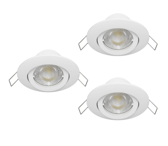 Kit 3 spots encastrés connecté Bama Enki gu10 couleurs et blancs, INSPIRE blanc