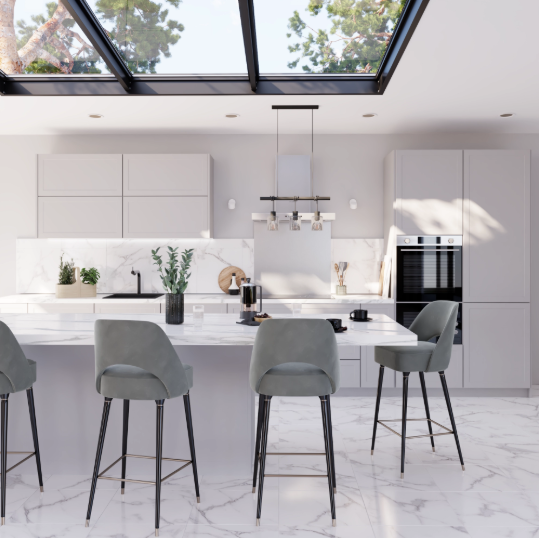 Carrelage sol / mur effet marbre blanc Casablanco l.45 x L.45 cm ARTENS