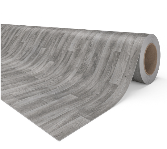 Rouleau vinyle bois gris Alba IVC rouleau l.4m