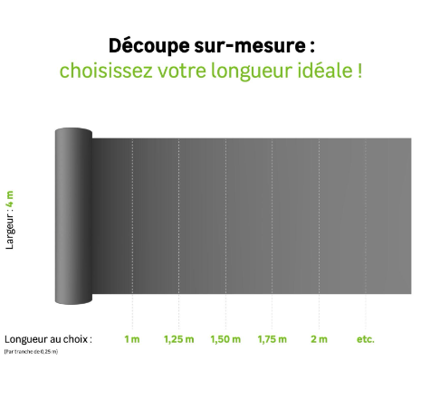 Rouleau vinyle bois gris Alba IVC rouleau l.4m