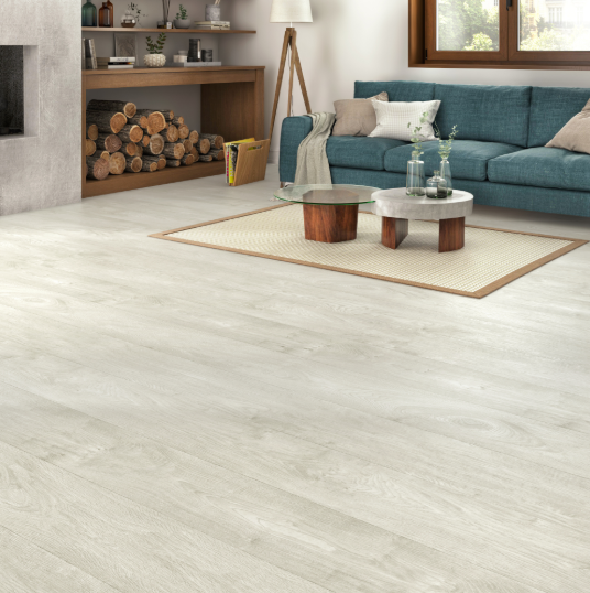 Rouleau vinyle bois blanchi Intenso infinity blanc 4m TARKETT rouleau l.4m