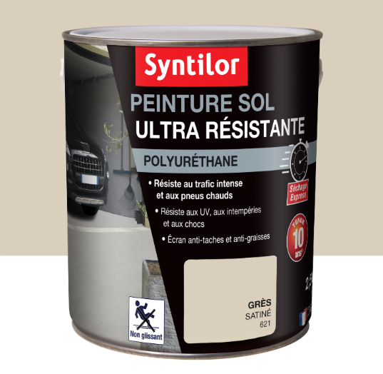 Peinture sol Ultra résistante SYNTILOR, grès satiné, 2.5 l