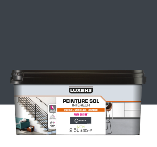 Peinture sol, carrelage / parquet / laminé Intérieur LUXENS, paris 1 satiné, 2.5L