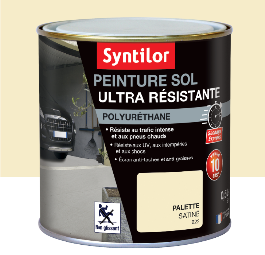 Peinture sol Ultra résistante SYNTILOR, palette satiné, 0.5 l