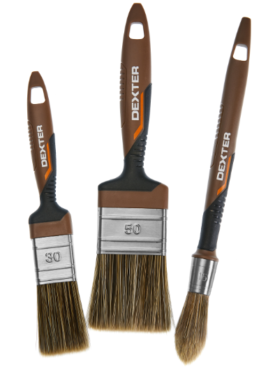 Lot de pinceaux x3, DEXTER pour peindre toutes surfaces