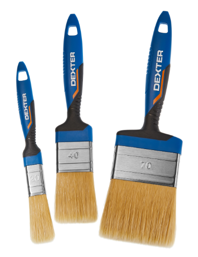 Lot de pinceaux x3 pour peindre une surface lisse, DEXTER
