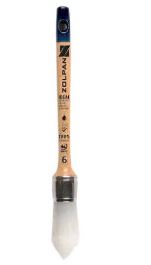 Pinceau conique pour à rechampir, 29 mm Zolpan brosse à réchampir t6 ZOLPAN