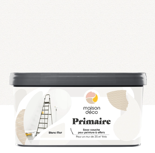 Primaire D'accrochage pour peinture à effet, blanc, 2.5l