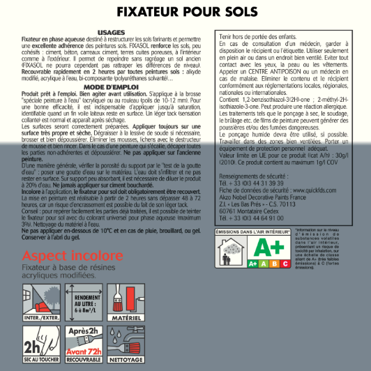Sous-couche avant peinture sol intérieur / extérieur JULIEN, incolore, 2.5 l