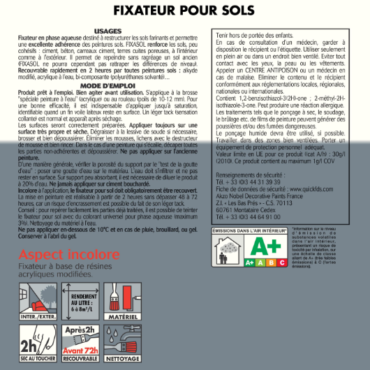 Fixateur sol avant peinture JULIEN, incolore, 0.5 l