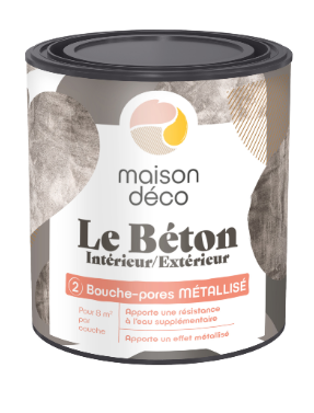 Bouche pores Métal le béton, incolore, 0.5l