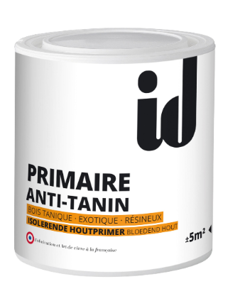 Primaire, Bois tannique, ID, blanc, mat 0.5 l