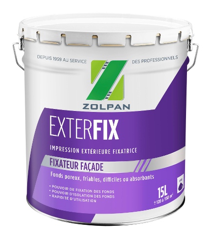 Sous-couche façade Exter Fix ZOLPAN blanc 15 L
