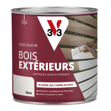 Sous-couche bois exotique V33 0.5 l, blanc