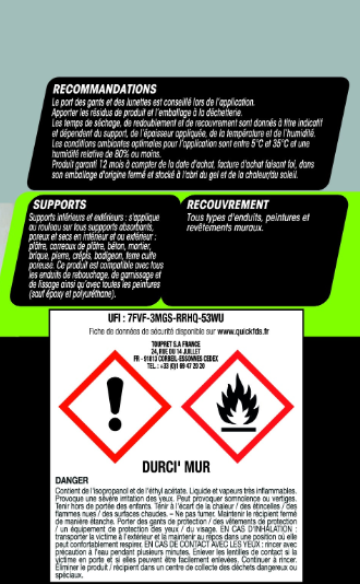 Traitement Durci' mur avant enduit et peinture TOUPRET 1L